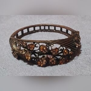 Vintage Floral Gold Bracelet